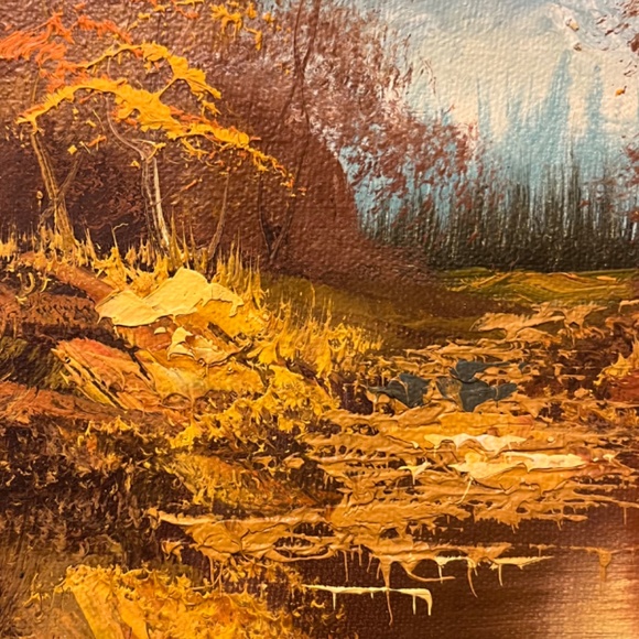 Beautiful oil on canvas fall colors scenary - Picture 4 of 6